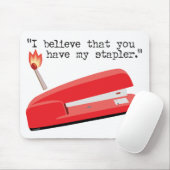 私の赤いステープラー マウスパッド (マウス)