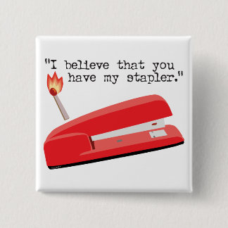 私の赤いステープラー 缶バッジ