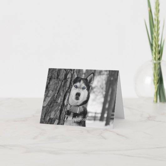 私の赤ちゃんの青い目 サンキューカード (正面)