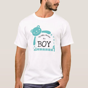 私の赤ちゃんシャワーは男の子です Tシャツ
