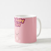 私の赤ちゃん女の子 かわいいウサギ コーヒーマグカップ (正面右)