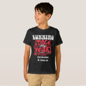 私の走ハートを盗んおもしろいだ Tシャツ (正面フル)