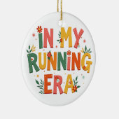 私の走時代におもしろいは走、ランナーに セラミックオーナメント (右)