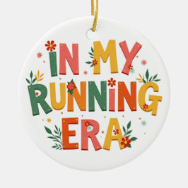 私の走時代におもしろいは走、ランナーに セラミックオーナメント