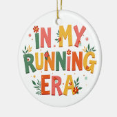 私の走時代におもしろいは走、ランナーに セラミックオーナメント (左)