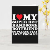 私の超イケメン彼氏が大好きだからどうか離れないで カード (黄色い花)