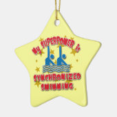 私の超出力はシンクロナイズドスイミングです セラミックオーナメント (左)