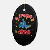 私の超出力は乗組員です セラミックオーナメント (左)