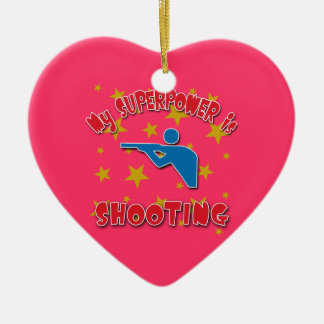 私の超出力は撃っています セラミックオーナメント