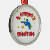 私の超出力は撃っています メタルオーナメント (右)