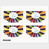 私の超大国は愛を広めている。 長方形シール (シート)