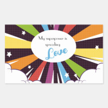 私の超大国は愛を広めている。