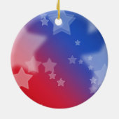 私の超大国は私の投票 セラミックオーナメント (裏面)