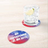 私の超大国は私の投票 ラウンドペーパーコースター (インサイチュ)