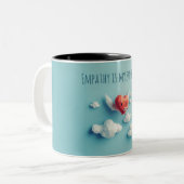 私の超大国UXデザイナーマグは共感している ツートーンマグカップ (正面左)