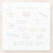 私の趣味からの贈り物 ガラスコースター (裏面)