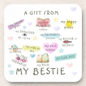 私の趣味からの贈り物 コースター (正面)