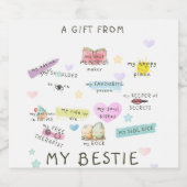 私の趣味からの贈り物 リキュールボトルラベル (シングルラベル)