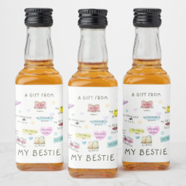 私の趣味からの贈り物 リキュールボトルラベル