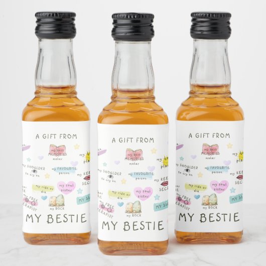 私の趣味からの贈り物 リキュールボトルラベル (ボトル)