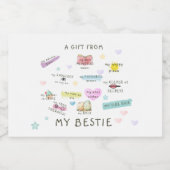 私の趣味からの贈り物 リキュールボトルラベル (シングルラベル)