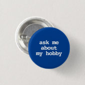 私の趣味のタイポグラフィについて聞いてください Button 缶バッジ (正面&裏面)