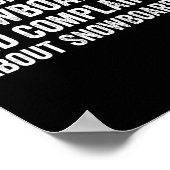 私の趣味はスノーボードのスノーボーダーおもしろいーだ ポスター (角)
