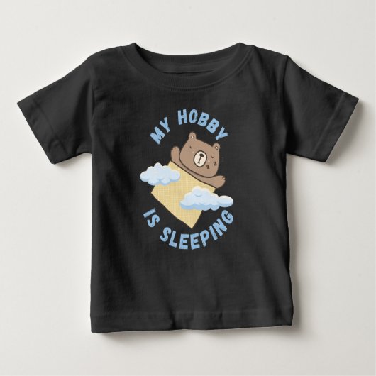 私の趣味は眠っているベビーTシャツ ベビーTシャツ (正面)