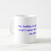 私の趣味は系図学であり、私は塵のバニーを…上げます コーヒーマグカップ (正面左)