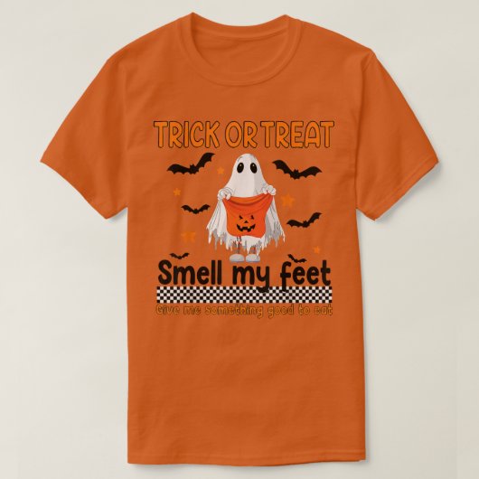 私の足に何か良いものをトリックまたは治療 Tシャツ (デザイン正面)