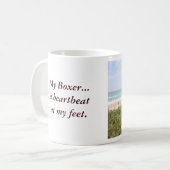 私の足のボクサーのマグの心拍 コーヒーマグカップ (正面左)