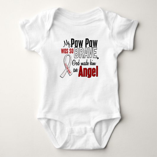 私の足の足は天使の肺癌です ベビーボディスーツ (正面)