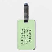 私の足はジンジャーブレッドのクッキーを痛めフランスのる ラゲッジタグ (裏面縦)