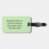 私の足はジンジャーブレッドのクッキーを痛めフランスのる ラゲッジタグ (裏面横)