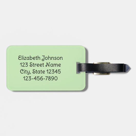 私の足はジンジャーブレッドのクッキーを痛めフランスのる ラゲッジタグ (裏面横)