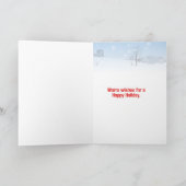 私の足は凍結するクリスマスです シーズンカード (内部)