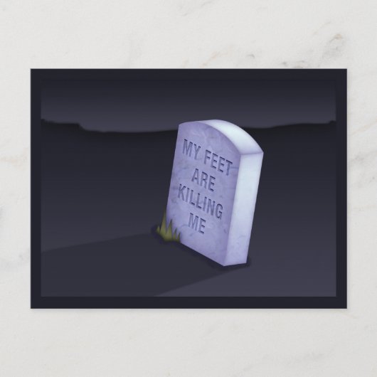 私の足は私の葉書を殺している ポストカード (正面)