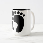 私の足を見て下さい ツートーンマグカップ (正面右)