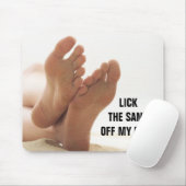 私の足を離れて砂を舐めて下さい! マウスパッド (マウス)