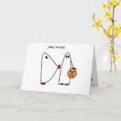 私の足カードをかいで下さい カード (黄色い花)