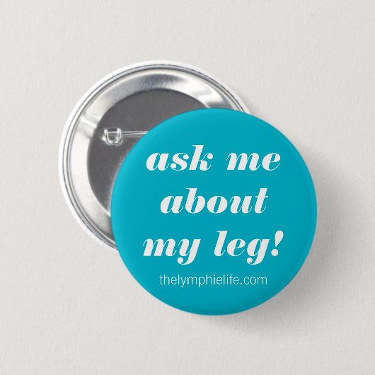 私の足ボタンについて私に尋ねて下さい 缶バッジ (正面&裏面)