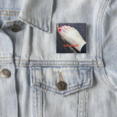 私の足ボタンに接吻して下さい 缶バッジ (インサイチュ)