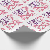 私の足指保のバレリーナダンサーでバレエ私 ラッピングペーパー (角)