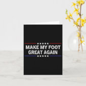 私の足素晴らしは再び – 外科おもしろい傷回復 カード (黄色い花)