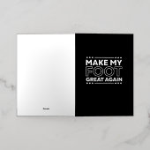 私の足素晴らしを再びおもしろい傷害回復させる 箔グリーティングカード (外側レイダウン)