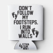 私の足音後を追を聞くな。壁走に入る 缶クーラー (裏面)