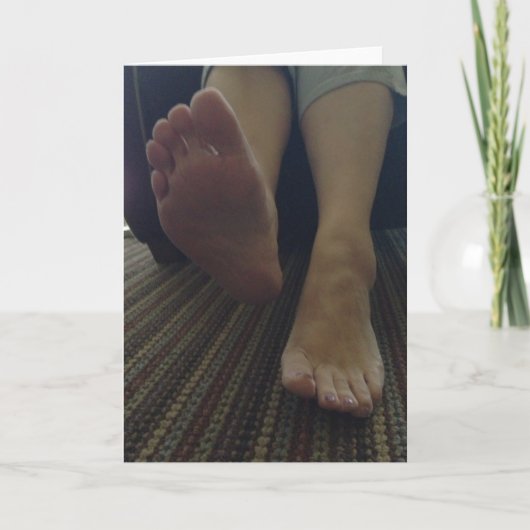 私の足、バレンタインを舐めて下さい! シーズンカード (正面)