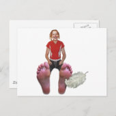 私の足 ポストカード (正面/裏面)