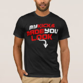 私の蹴りは一見のSneakerheadによって繁殖させたティーを作りました Tシャツ (正面)