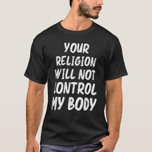 私の身体は私が決める 女性 Tシャツ (正面)